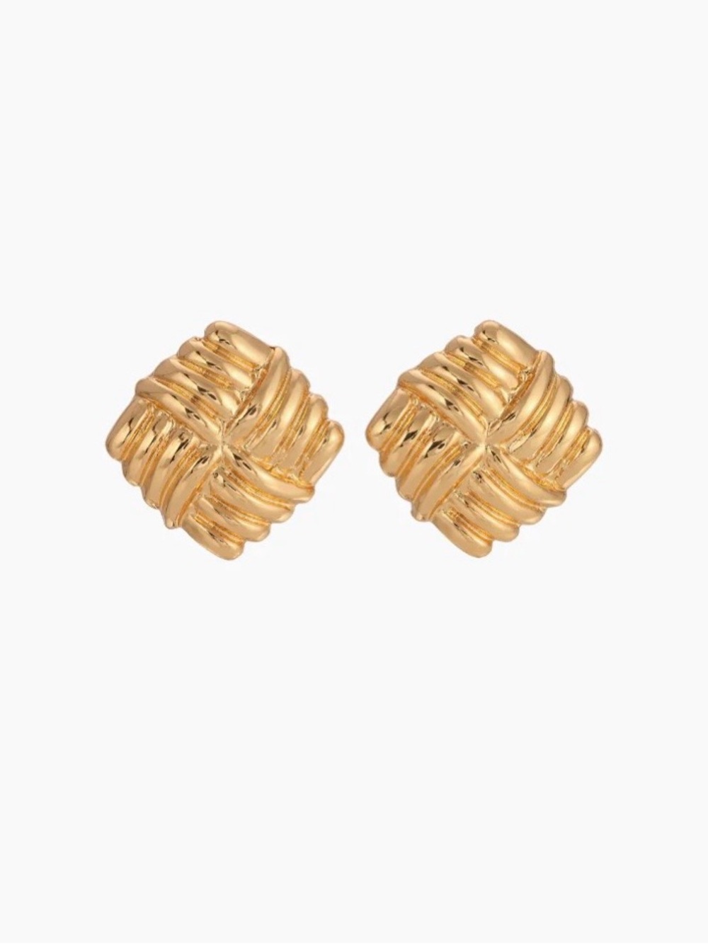 Heaven Mayhem Wind Earrings in Gold Plated Brass. Brand new!